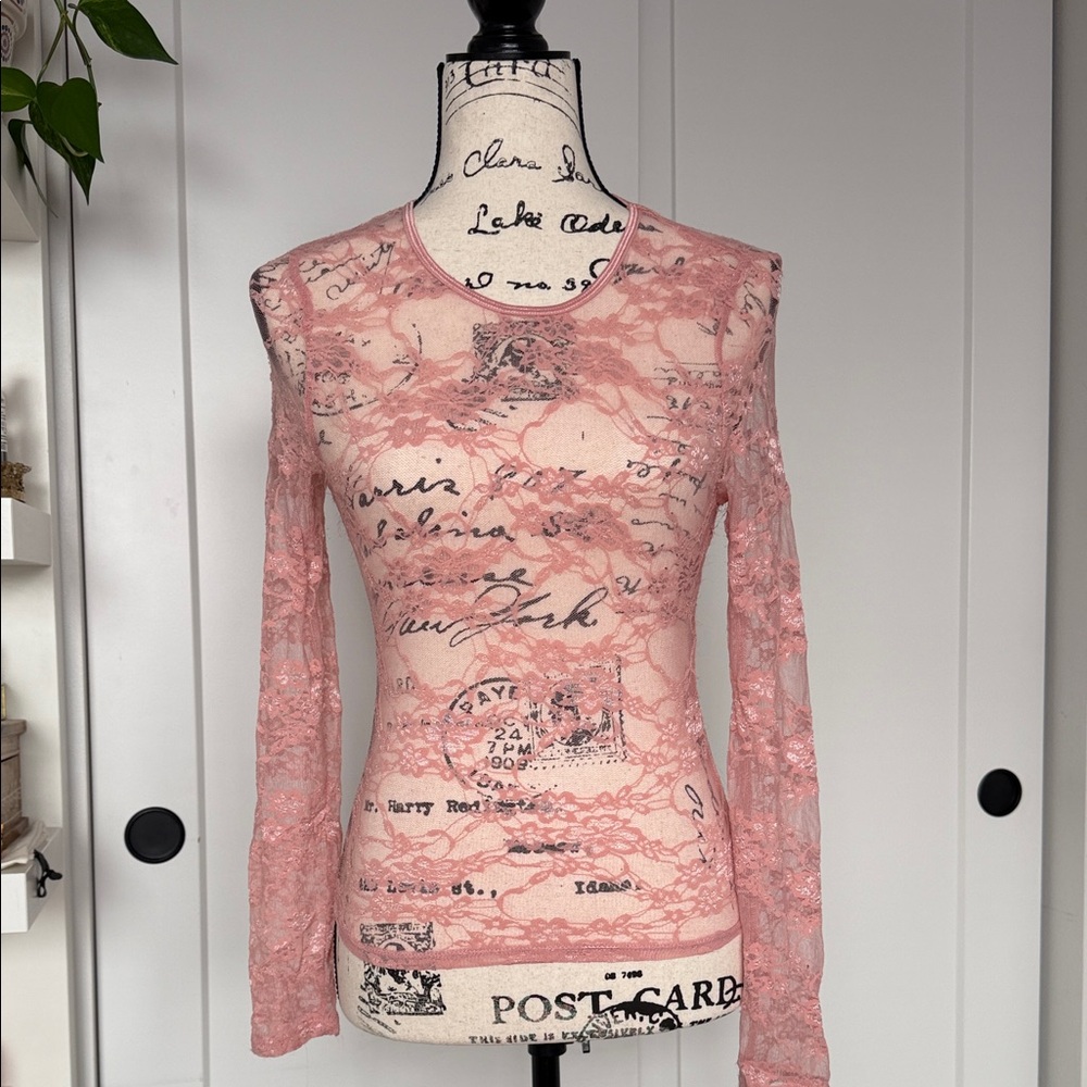 Pink Lace Top